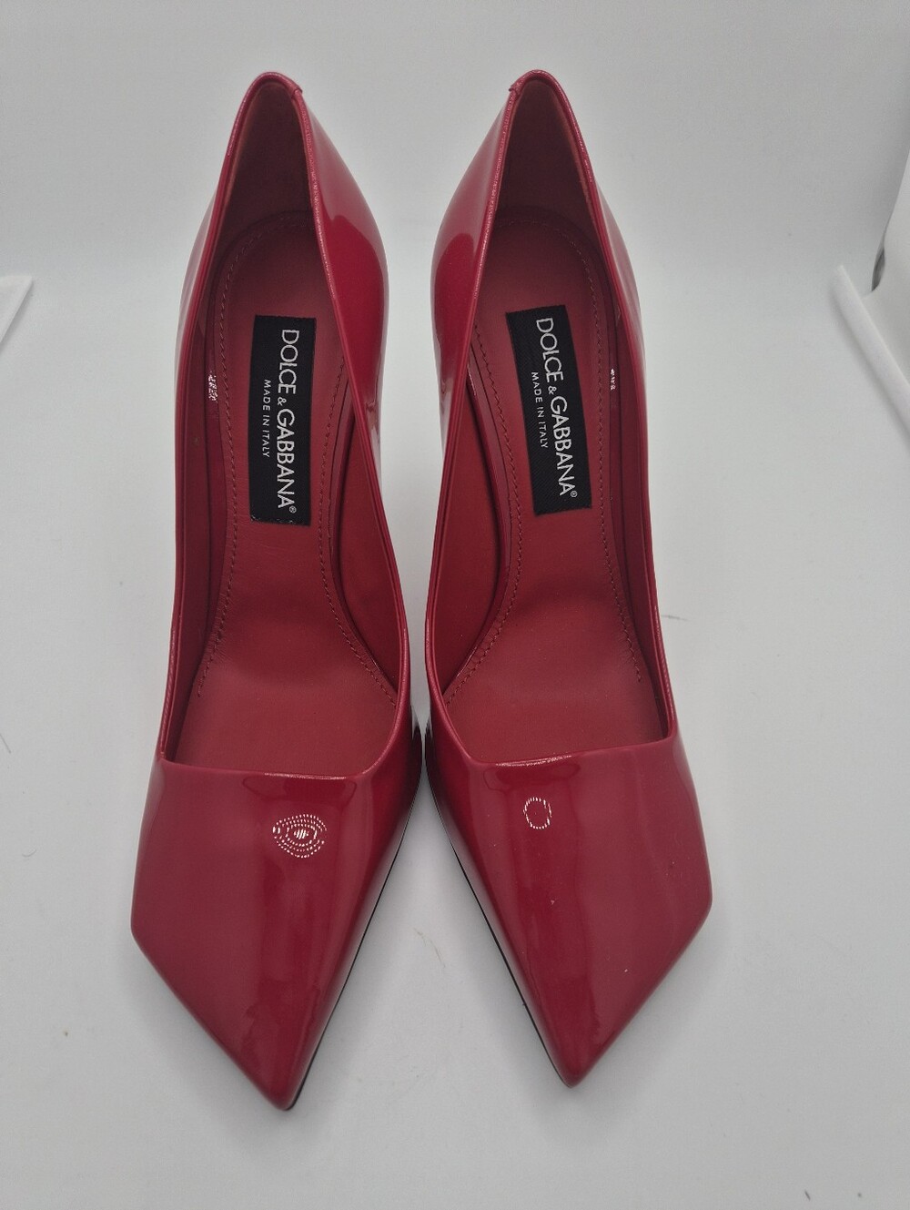 Dolce & Gabbana Red Patent Leather Pointed Pumps
